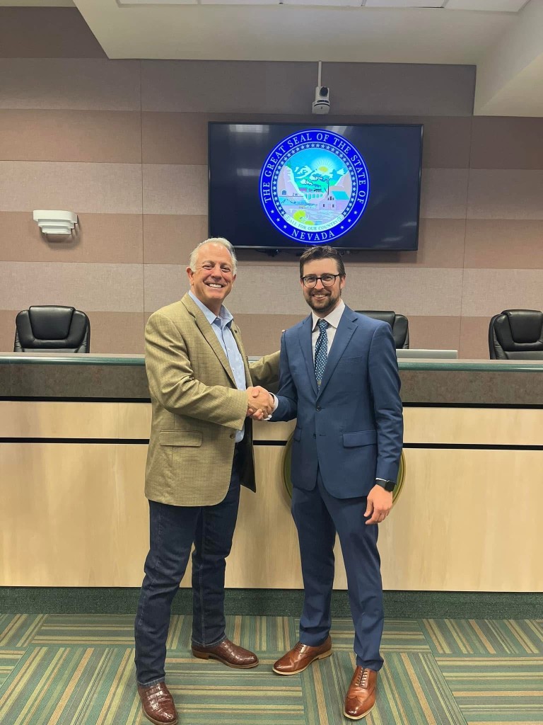 Blayne Osborn with Governor Joe Lombardo